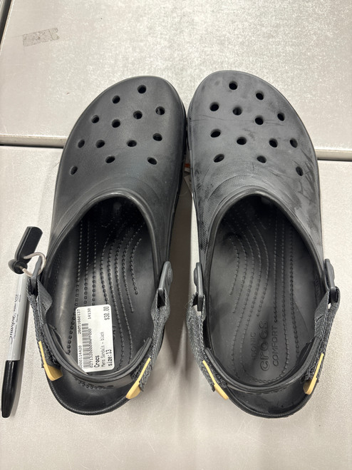 Vist Large View of Product Image Which is Used Black Crocs Mens Sandals 13