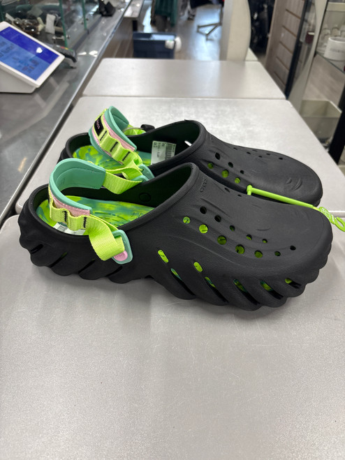 Vist Large View of Product Image Which is Used Black Crocs Mens Sandals 13