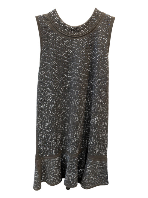 Vist Large View of Product Image Which is Gently Used Queen of Sparkles Black Crystal Embellished Dress