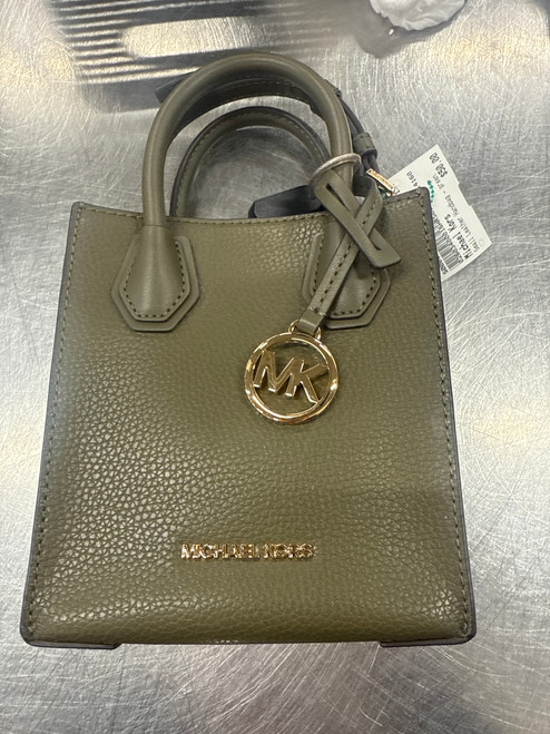 Vist Large View of Product Image Which is Used Green Michael Kors Small Leather Handbag
