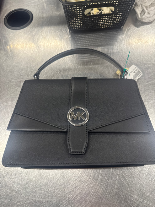 Vist Large View of Product Image Which is Used Black Michael Kors Small Leather Handbag