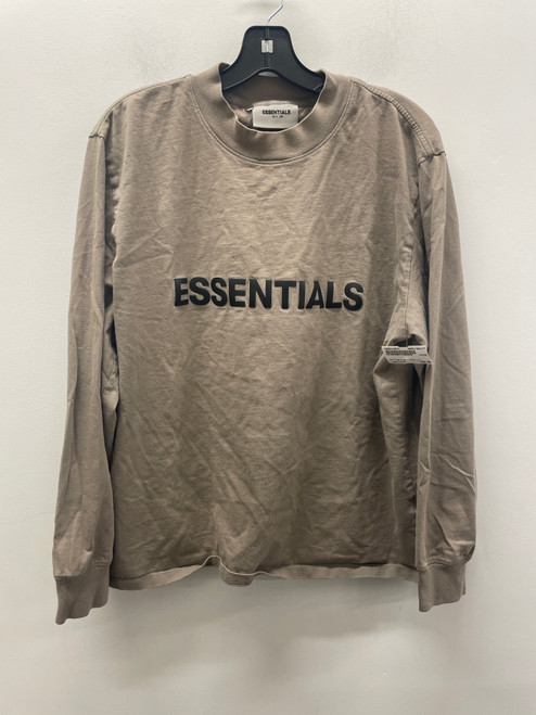 Vist Large View of Product Image Which is Used Tan Essentials Long Sleeve Top S-4/6