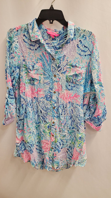 Vist Large View of Product Image Which is Used Lilly Pulitzer Short Dress B M-8/10