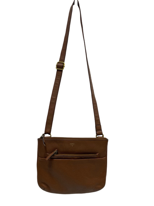 Vist Large View of Product Image Which is Used Fossil Large Leather Handbag