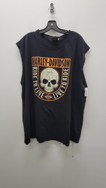 Vist Large View of Product Image Which is Used Black Harley-Davidson Mens T-Shirt XXXL