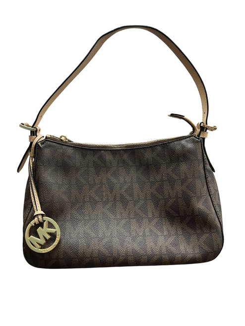 Vist Large View of Product Image Which is Used Michael Michael Kors Large Leather Handbag