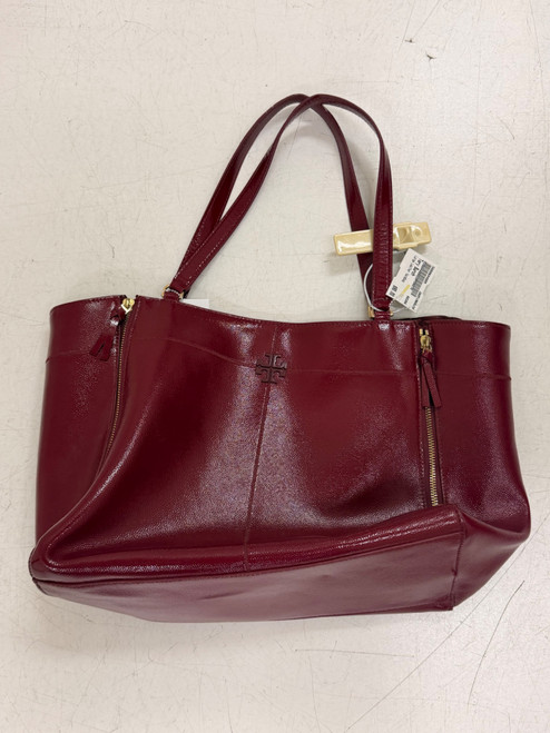 Vist Large View of Product Image Which is Used Tory Burch Large Leather Handbag