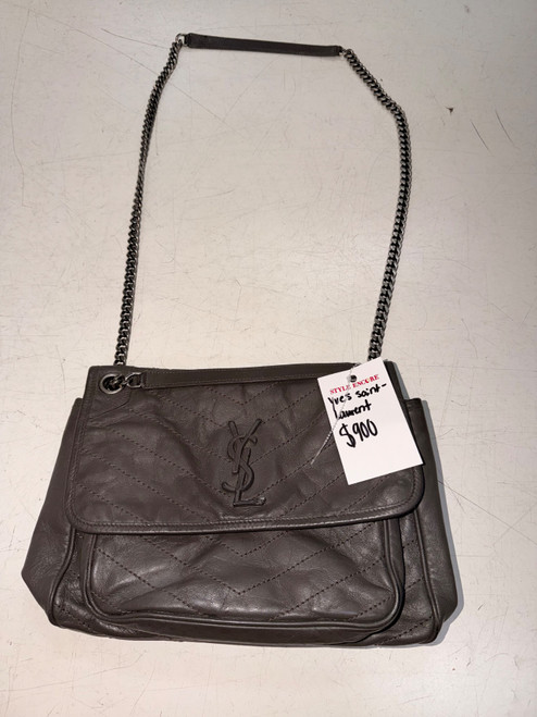 Vist Large View of Product Image Which is Used Yves Saint-Laurent Large Leather Handbag