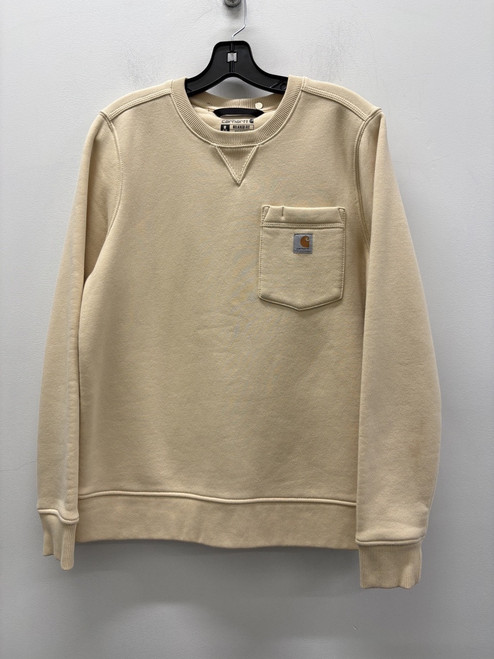 Vist Large View of Product Image Which is Used Beige Carhartt Sweatshirt M-8/10