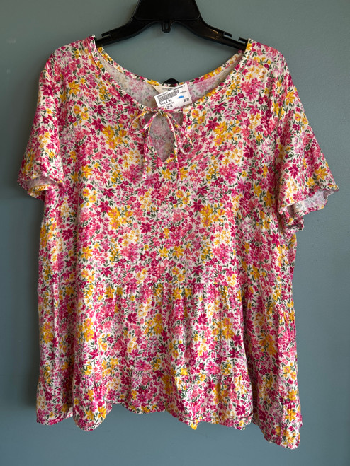 Vist Large View of Product Image Which is Used Terra & Sky Short Sleeve Top 2X-20
