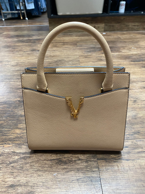 Vist Large View of Product Image Which is Used Versace Small Leather Handbag