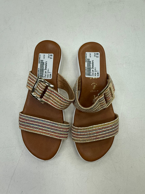 Vist Large View of Product Image Which is Used Italian Shoemakers Wedge Sandals 7