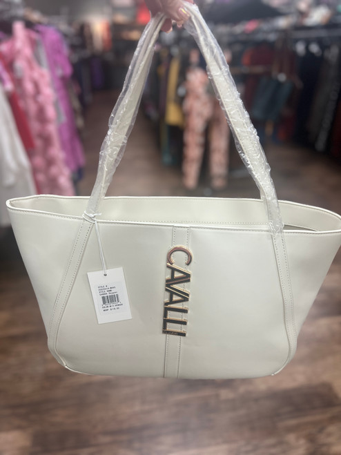 Vist Large View of Product Image Which is Used cavalli Large Leather Handbag