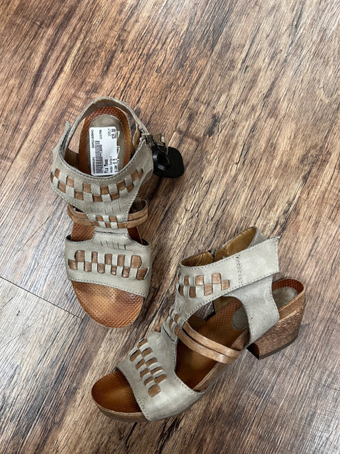 Vist Large View of Product Image Which is Used Miz Mooz Wedge Sandals 9.5