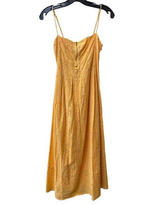 Vist Large View of Product Image Which is Used Linen and dot Long Dress F M-8/10