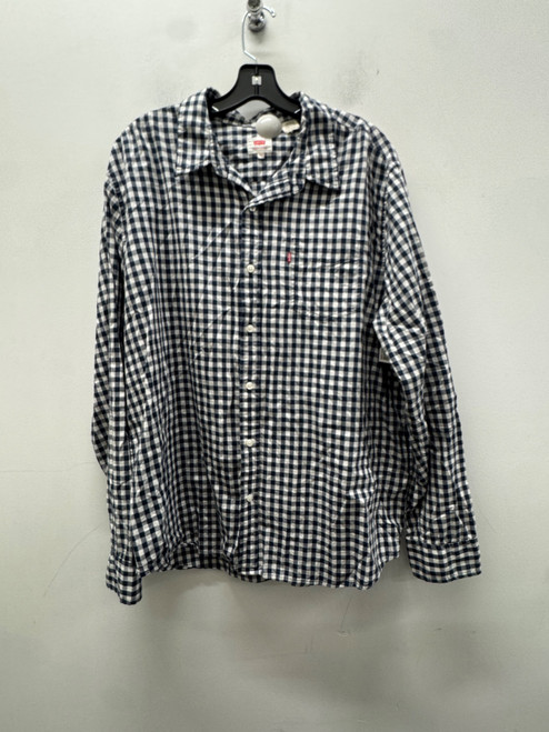 Vist Large View of Product Image Which is Used  Blue Levi's Mens Long Sleeve Top 2X/18-18.5