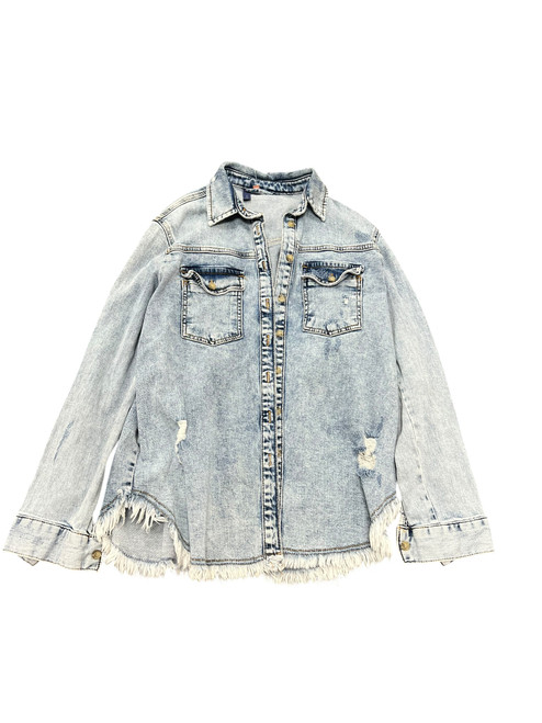 Vist Large View of Product Image Which is Used Pilcro Denim Jacket XS-0/2