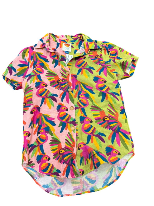 Vist Large View of Product Image Which is Used Farm Rio Short Sleeve Top XXS