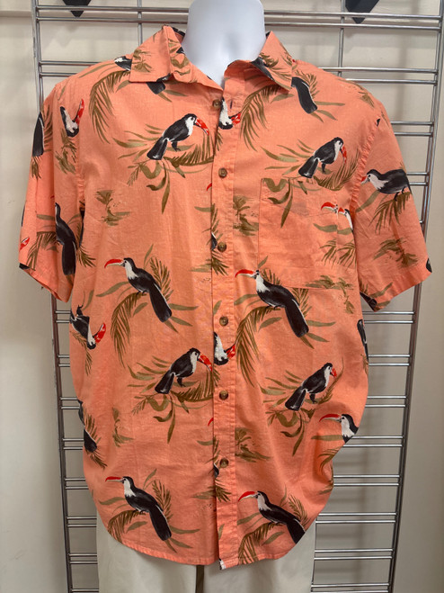 Vist Large View of Product Image Which is Used Old Navy Mens Short Sleeve Top L/16-16.5