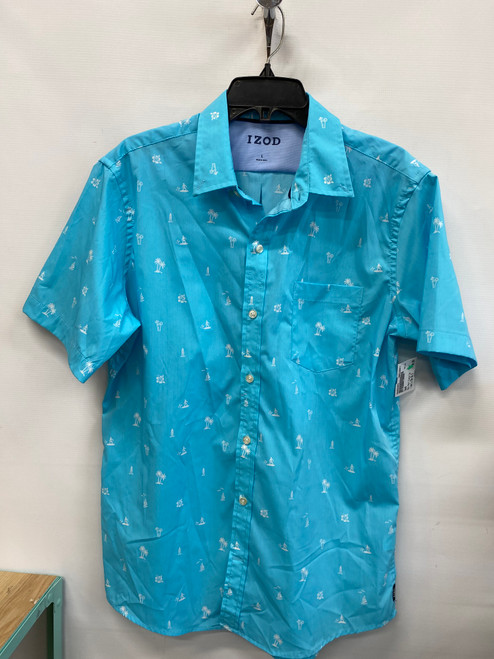 Vist Large View of Product Image Which is Used Izod Mens Short Sleeve Top L/16-16.5