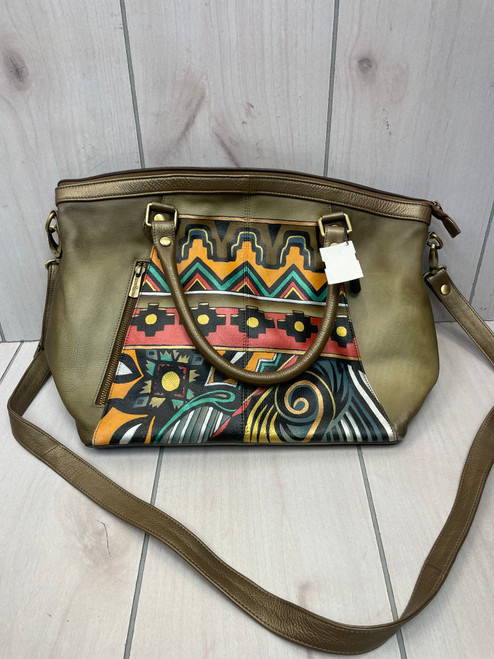 Vist Large View of Product Image Which is Used Anuschka Xlarge Leather Handbag
