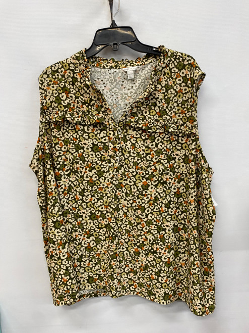 Vist Large View of Product Image Which is Used Cato Sleeveless Top 4X-24