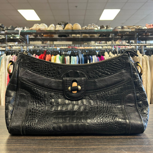 Vist Large View of Product Image Which is Used Brahmin Large Leather Handbag