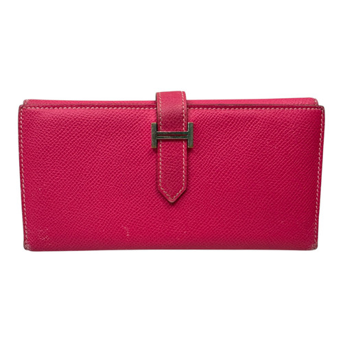 Vist Large View of Product Image Which is Used Hermes Bearn Tri-Fold Epsom Leather Wallet