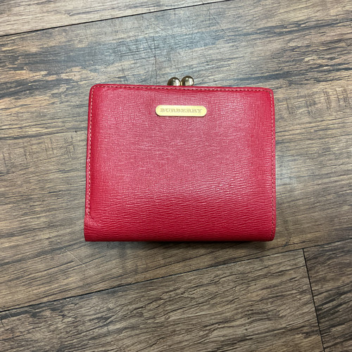 Vist Large View of Product Image Which is Used Burberry Leather Wallet