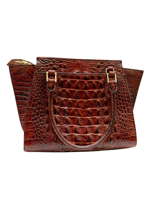 Vist Large View of Product Image Which is Used Brahmin Large Leather Handbag