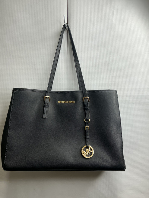 Vist Large View of Product Image Which is Used Michael Kors Leather Handbag