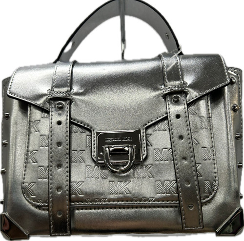 Vist Large View of Product Image Which is Used Michael Michael Kors Large Leather Handbag
