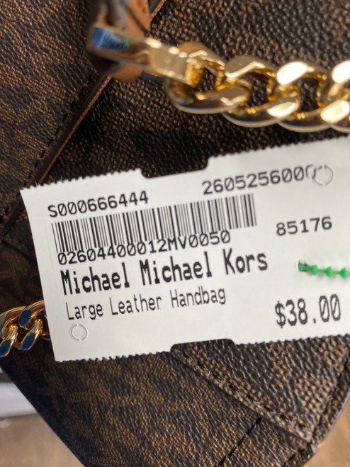 Vist Large View of Product Image Which is Used Michael Michael Kors Large Leather Handbag