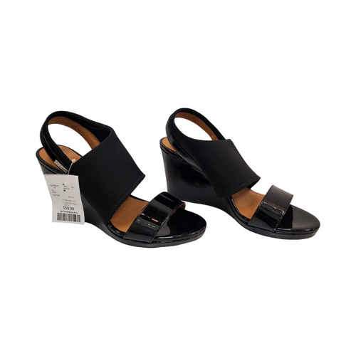 Vist Large View of Product Image Which is Used Calvin Klein Wedge Sandals 9