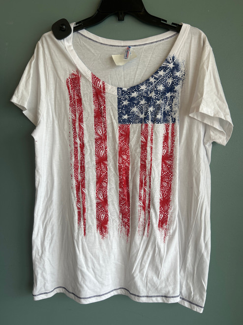 Vist Large View of Product Image Which is Used Unbranded Short Sleeve Top 2X-20