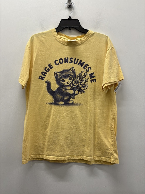 Vist Large View of Product Image Which is Used yellow Comfort Colours T-Shirt L-12/14