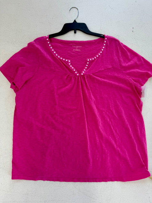Vist Large View of Product Image Which is Used Talbots Short Sleeve Top 2X-20