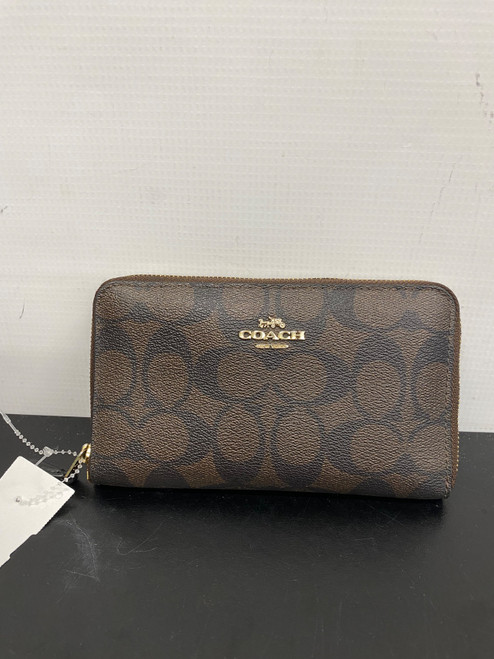Vist Large View of Product Image Which is Used Coach Leather Wallet