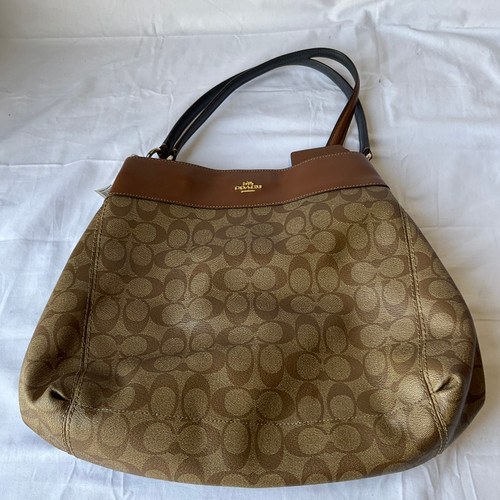 Vist Large View of Product Image Which is Used Coach Large Leather Handbag