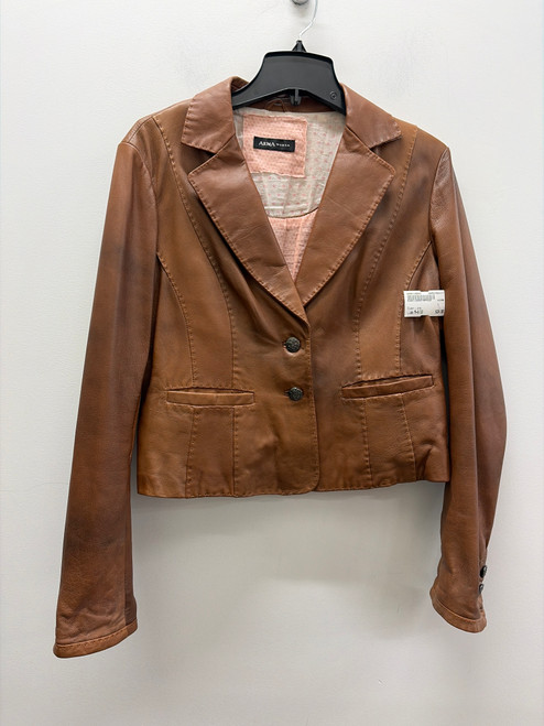 Vist Large View of Product Image Which is Used Brown Leather Arma Blazer M-8/10