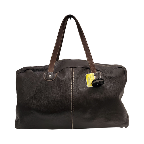 Vist Large View of Product Image Which is Used Roots Large Leather Handbag