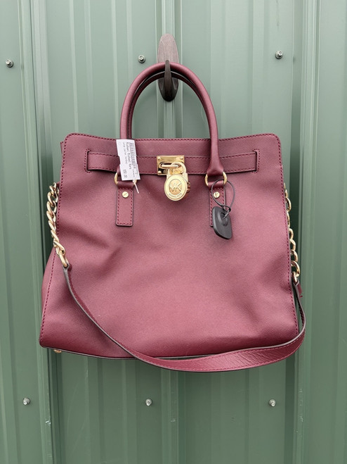 Vist Large View of Product Image Which is Used Michael Michael Kors Large Leather Handbag