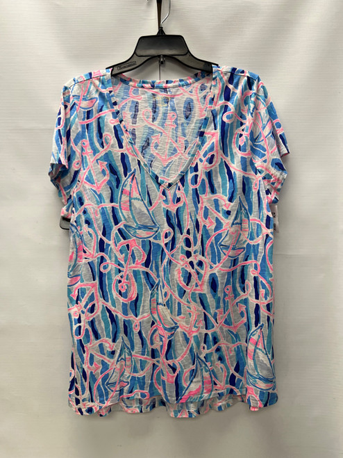 Vist Large View of Product Image Which is Used Lilly Pulitzer Short Sleeve Top XL-16