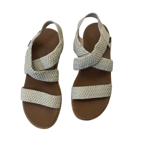 Vist Large View of Product Image Which is Used Skechers Wedge Sandals 6.5