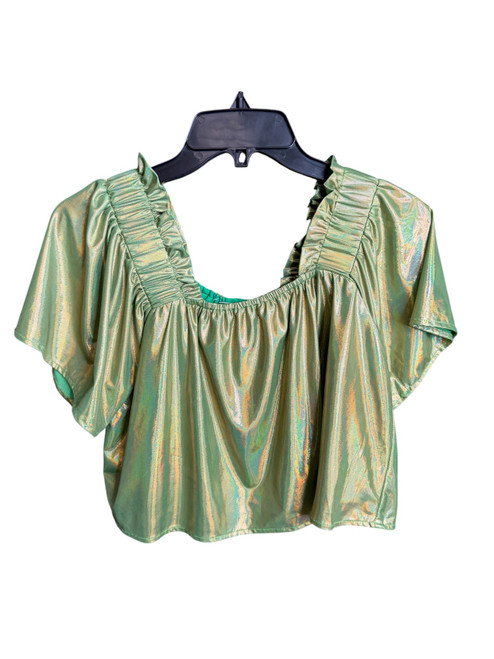 Vist Large View of Product Image Which is QOS Used Unbranded Short Sleeve Top XS-0/2