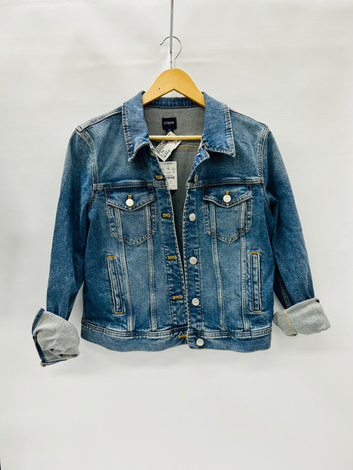 Vist Large View of Product Image Which is Used J. Crew Denim Jacket M-8/10