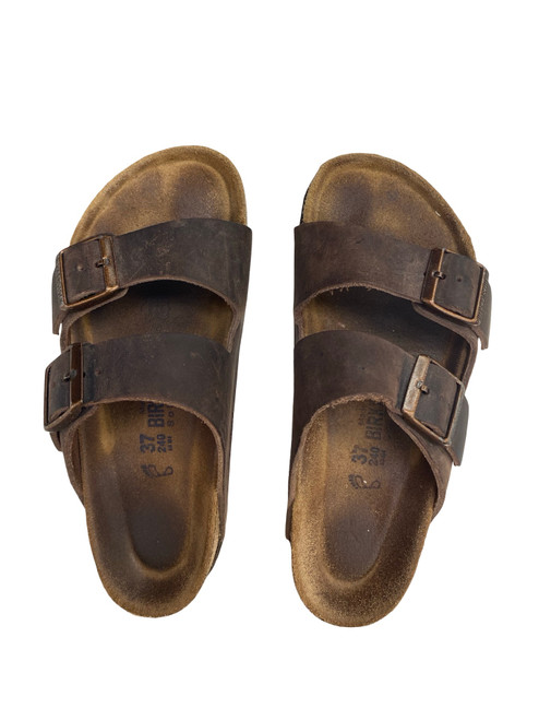 Vist Large View of Product Image Which is Used Birkenstock Wedge Sandals 6.5