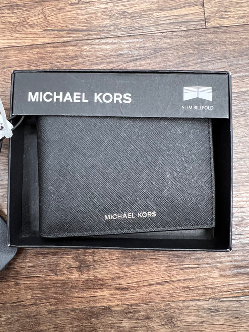 Vist Large View of Product Image Which is Used Michael Michael Kors Mens Leather Wallet