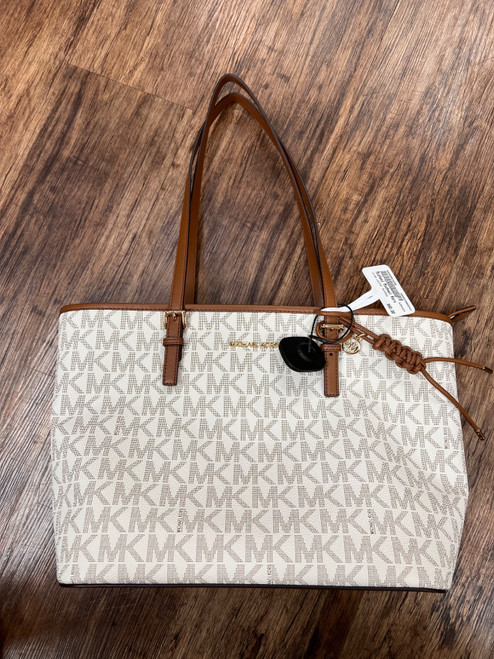 Vist Large View of Product Image Which is Used Michael Michael Kors Large Leather Handbag