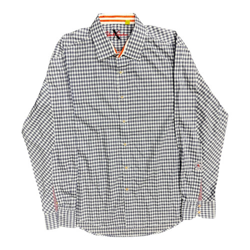 Vist Large View of Product Image Which is Used Robert Graham Mens Long Sleeve Top 2X/18-18.5